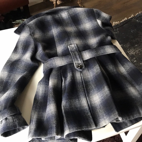 Perfect plaid pea coat by Miss Sixty - Picture 5 of 5